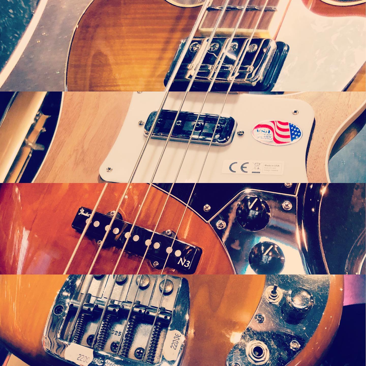 Une basse complète. Salade, tomate oignons #musicmanfenderrickenbakerhofner#saladetomateoignons #basse #basscenterparis Modèle dispo en stock ;)