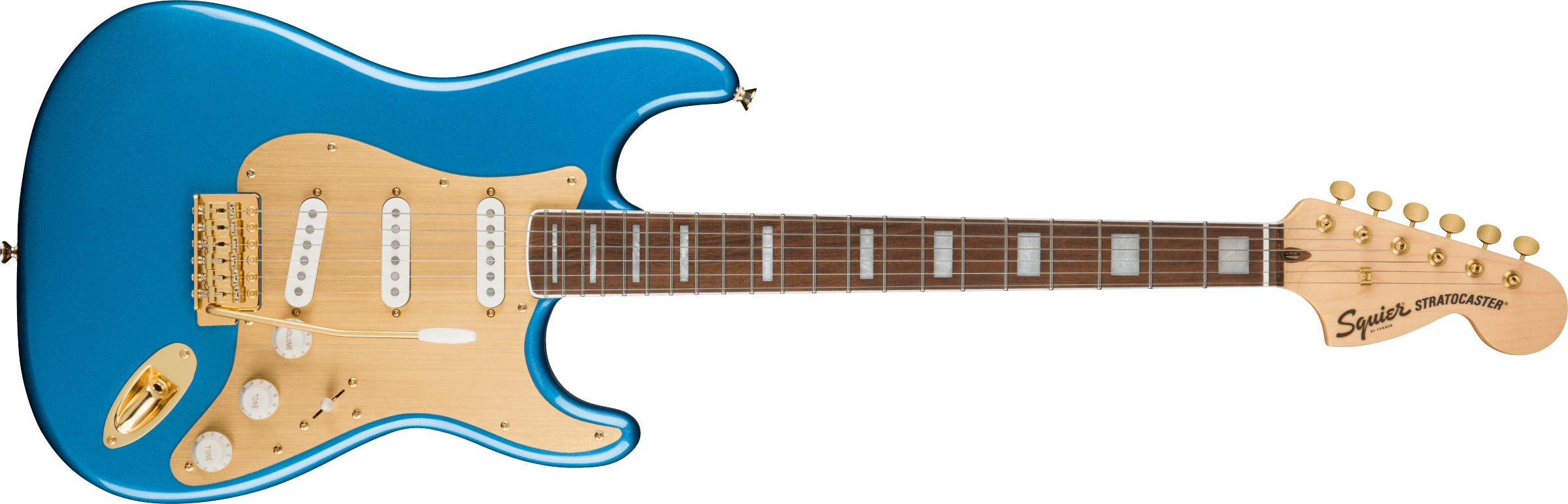 Squier 40th Anniversary Stratocaster LRL GHW GPG Lake Placid Blue