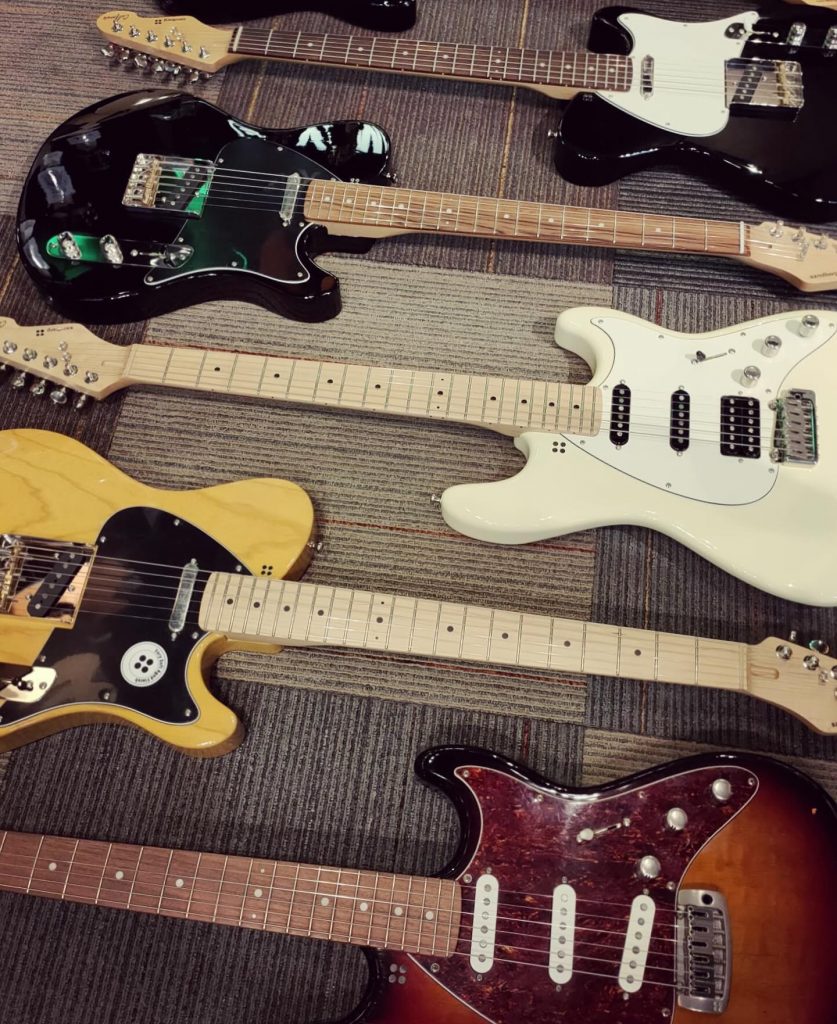 Les fabuleuses guitares Sandberg  à venir découvrir en exclusivités en magasin.