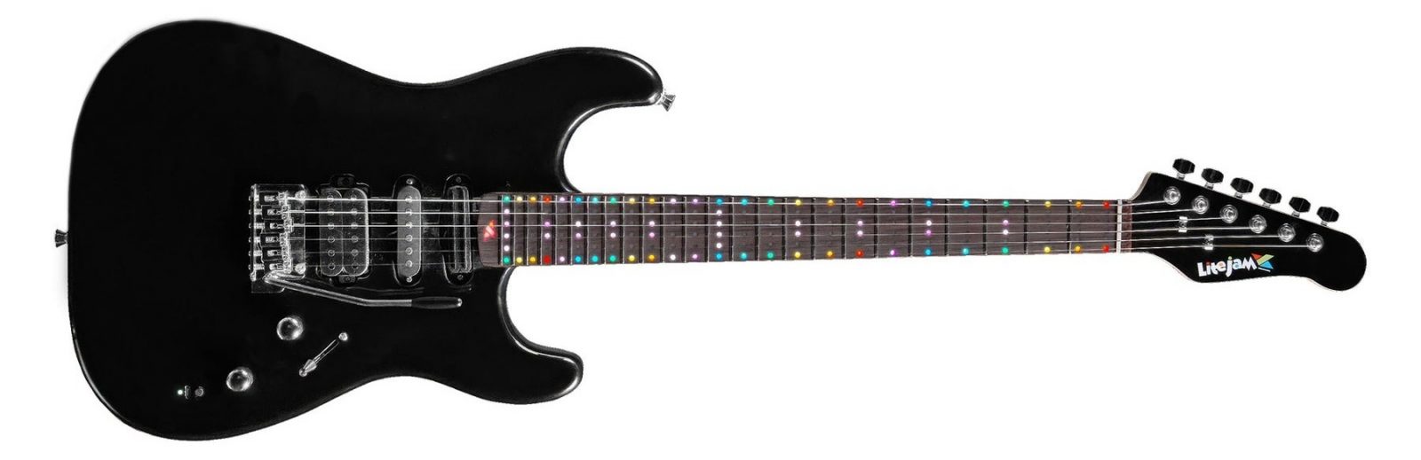 Litejam Smart Learning Electric Guitar Black