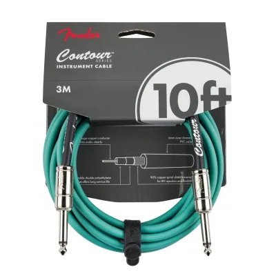 Fender Contour Cable 10' Sherwood Green