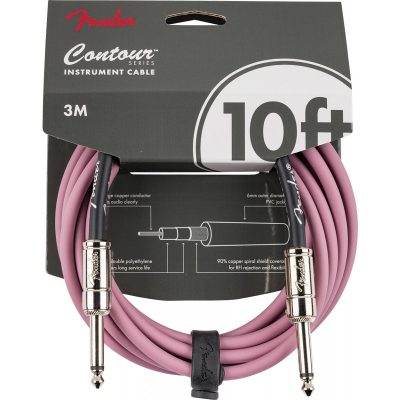 Fender Contour Cable 10' Burgundy Mist
