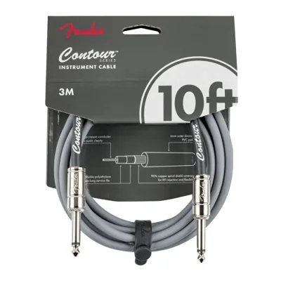 Fender Contour Cable 10' Inca Silver