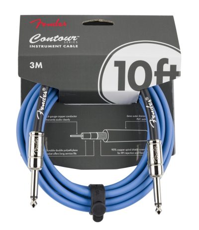 Fender Contour Cable 10' Lake Placid Blue
