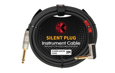 Kirlin IP202SI-3BK câble jack silent 3 m noir jack/jack coudé