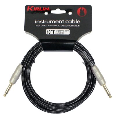 Kirlin IW241-3BK câble jack 3 m noir tressé
