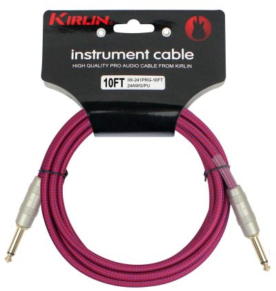 Kirlin IW241-3PU câble jack 3 m violet tressé