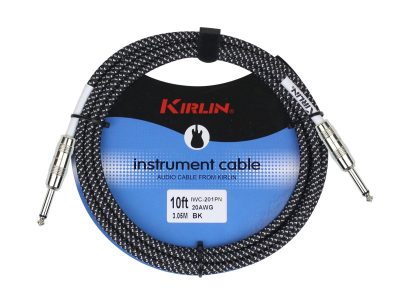 Kirlin IWC201-3BK câble jack 3 m noir tressé Entry Plus