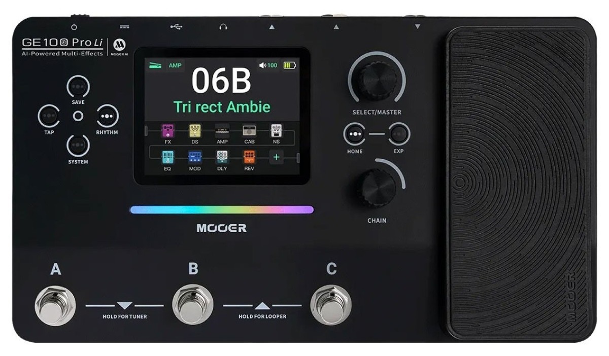 Mooer GE100 Pro Li Multi Effets