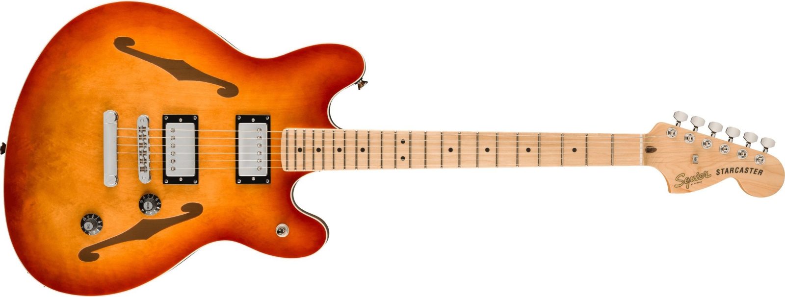 Squier Affinity Starcaster Deluxe MN SSB Sienna Sunburst